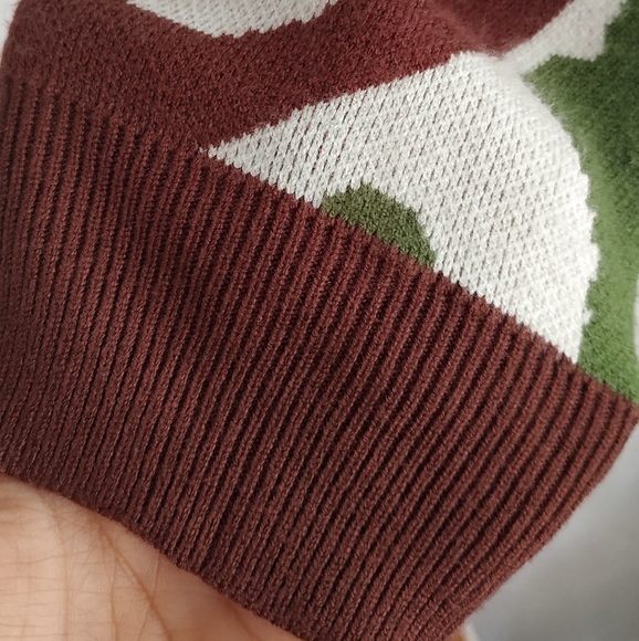 Fashion designer Flower Jacquard Sweater - Picture 5 of 7